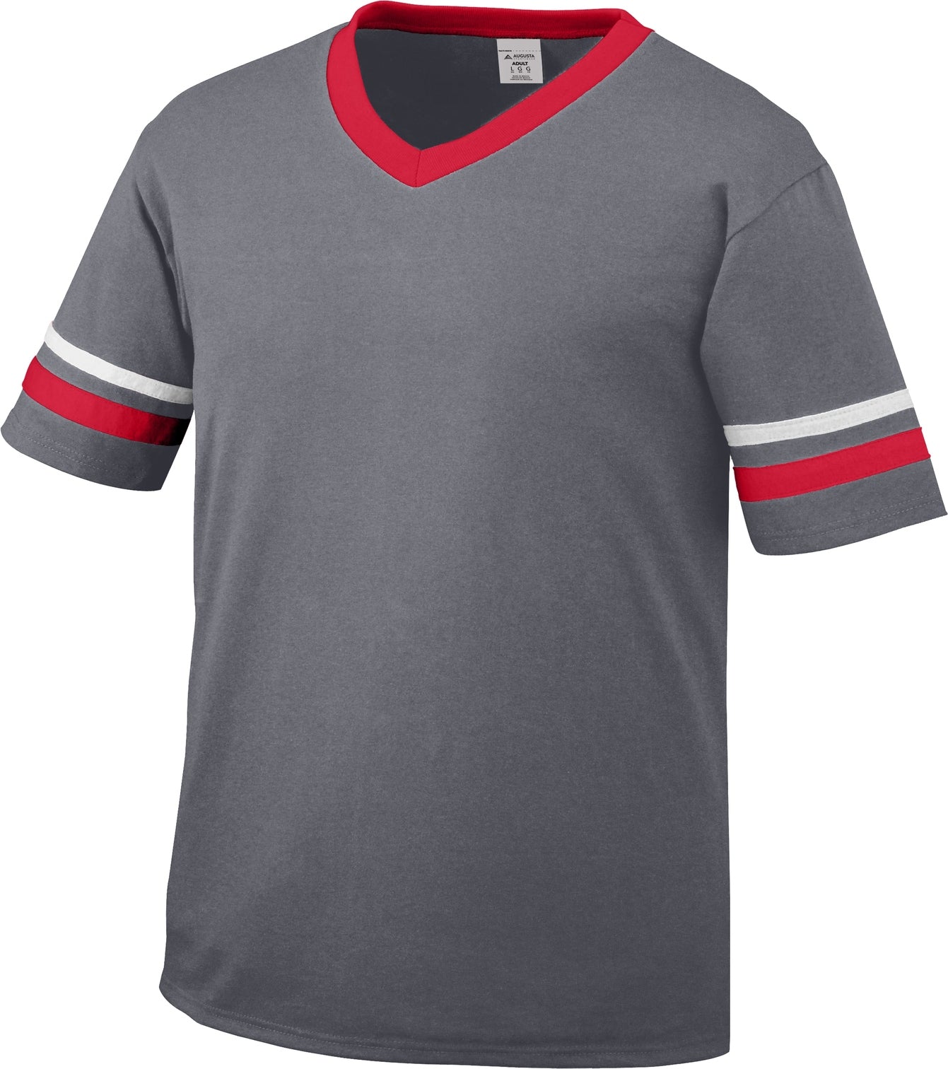 GRAPHITE/RED/WHITE YOUTH SLEEVE STRIPE JERSEY