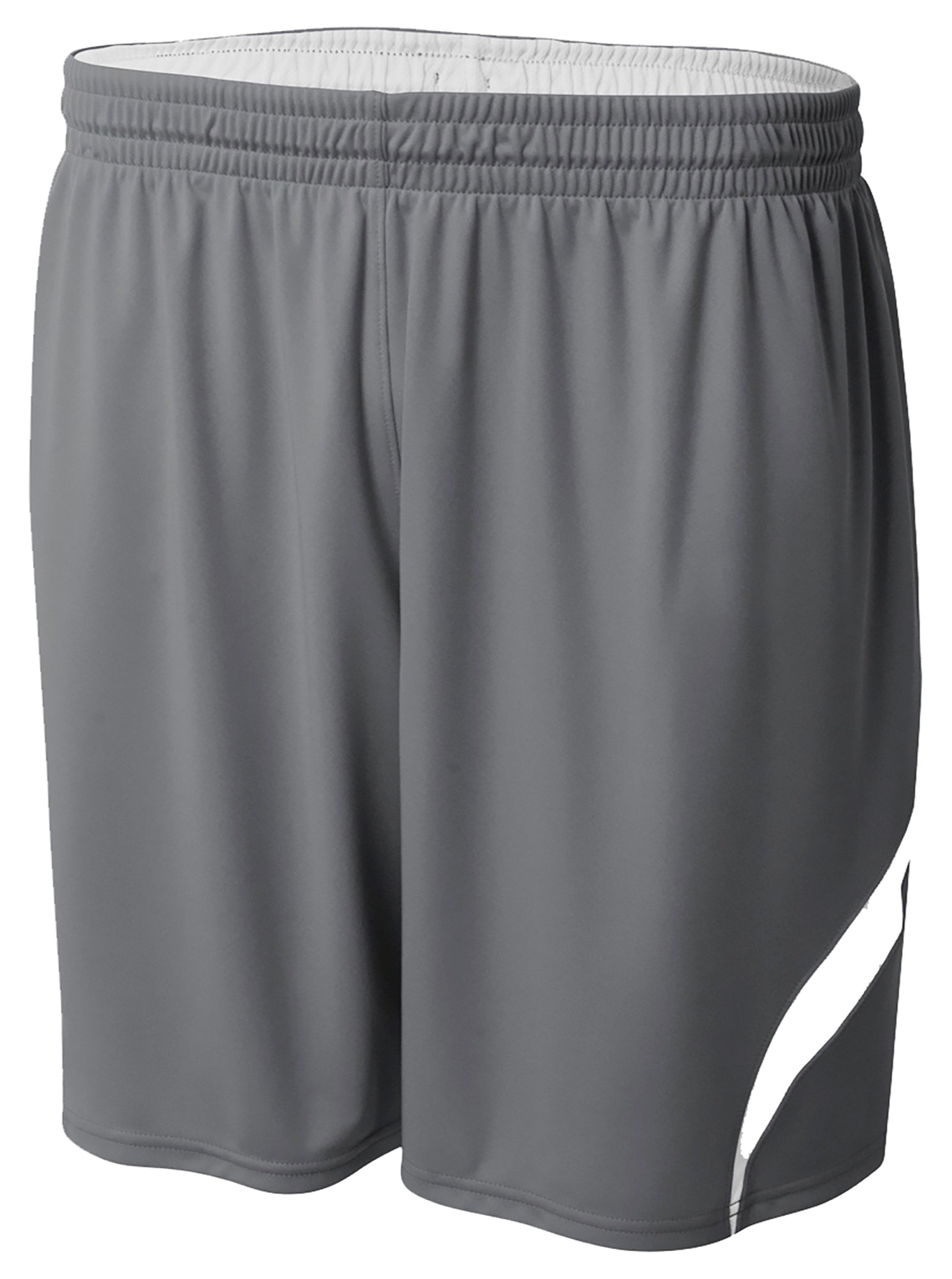 GRAPHITE/WHITE A4 6" Youth Double Double Rweversible Short  grouped