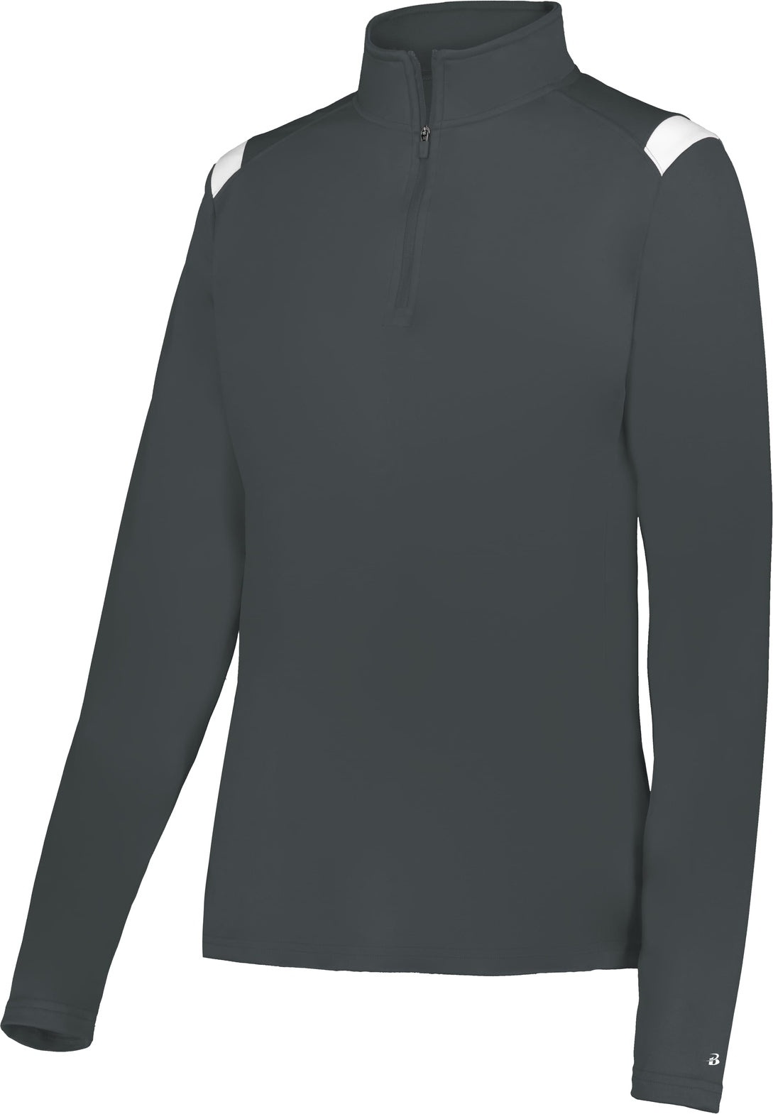GRAPHITE/WHITE (BA) ON THE RISE LADIES 1/4 ZIP