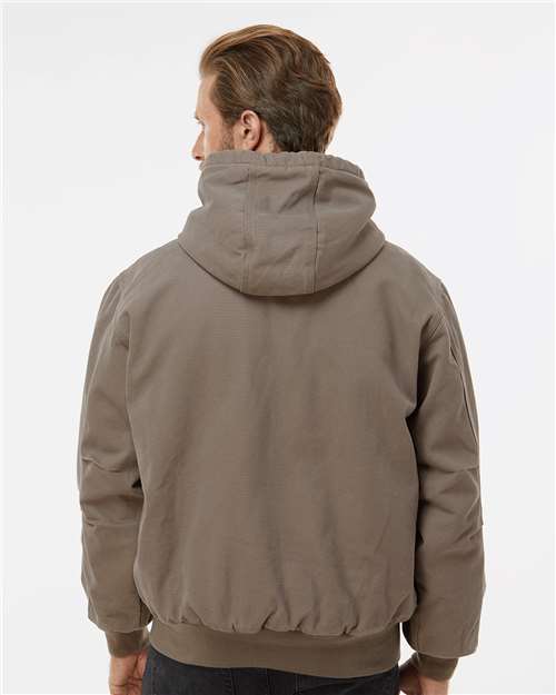 Gravel Cheyenne Boulder Cloth™ Hooded Jacket with Tricot Quilt Lining Tall Sizes - 5020T plain