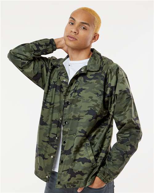 Green Camo Mentor Coach&#39;s Jacket - 9718