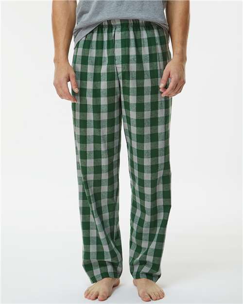 Green/ Oxford Buffalo Harley Flannel Pants - BM6624