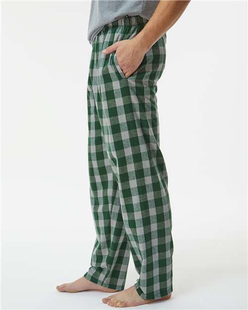 Green/ Oxford Buffalo Harley Flannel Pants - BM6624