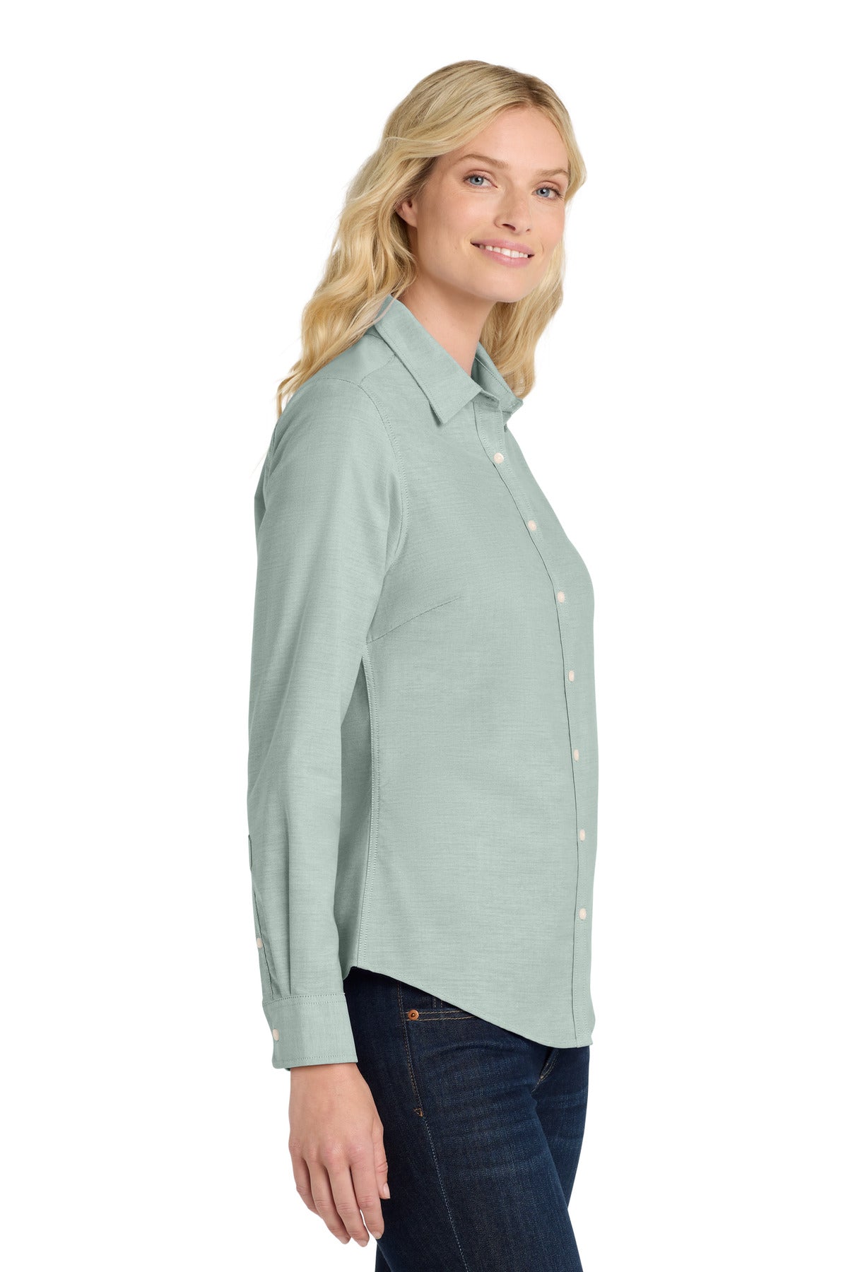 Green Port Authority Women's SuperPro Oxford Shirt. L658