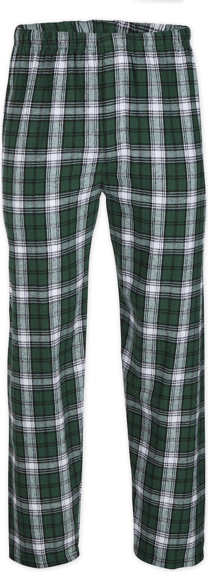 GREEN WHITE PLAID BOXERCRAFT MENS HARLEY FLANNEL PANT F20/F29  grouped