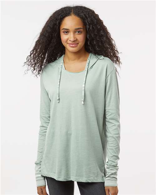 Greenstone Women&#39;s Heathered Jersey Hooded Tunic - W19439