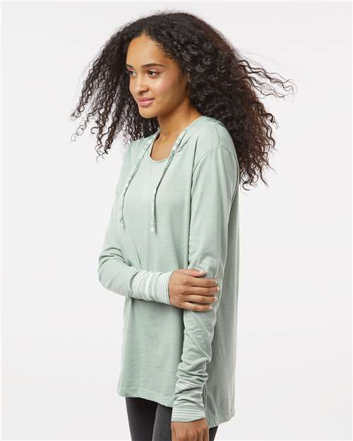 Greenstone Women&#39;s Heathered Jersey Hooded Tunic - W19439