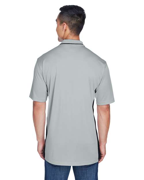 Grey/ Black Men&#39;s Cool &amp; Dry Sport Two-Tone Polo - 8406