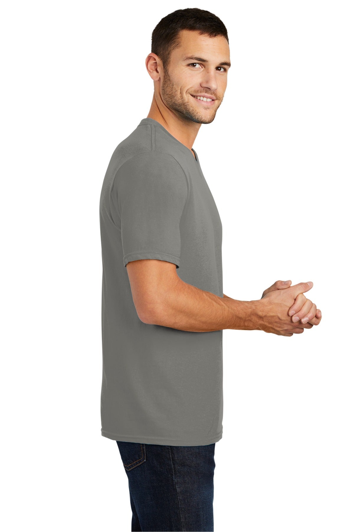 Grey District Very Important Tee V-Neck. DT6500