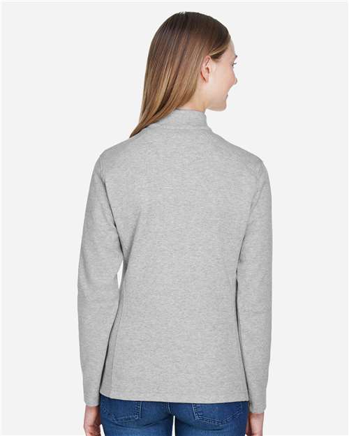 Grey Heather/ Grey H/ French Blue Women&#39;s DRYTEC20™ Performance Quarter-Zip Pullover - DG479W