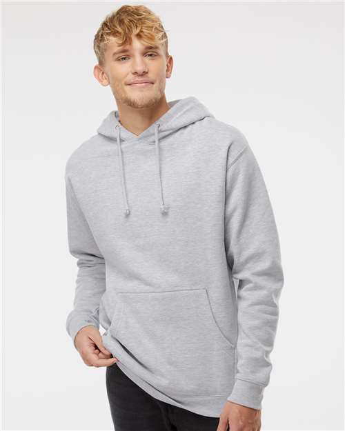 Grey Heather Heavyweight Hooded Sweatshirt - IND4000