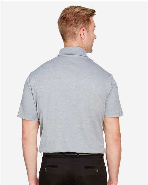 Grey Heather Men&#39;s CrownLux Performance® Address Mélange Polo - DG22