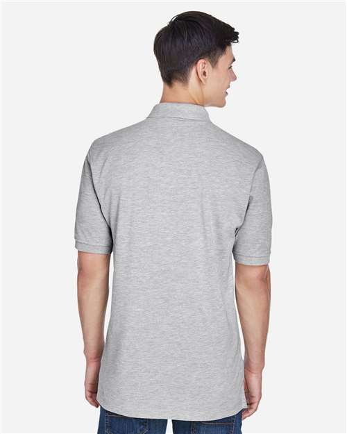 Grey Heather Men&#39;s Easy Blend™ Polo - M265