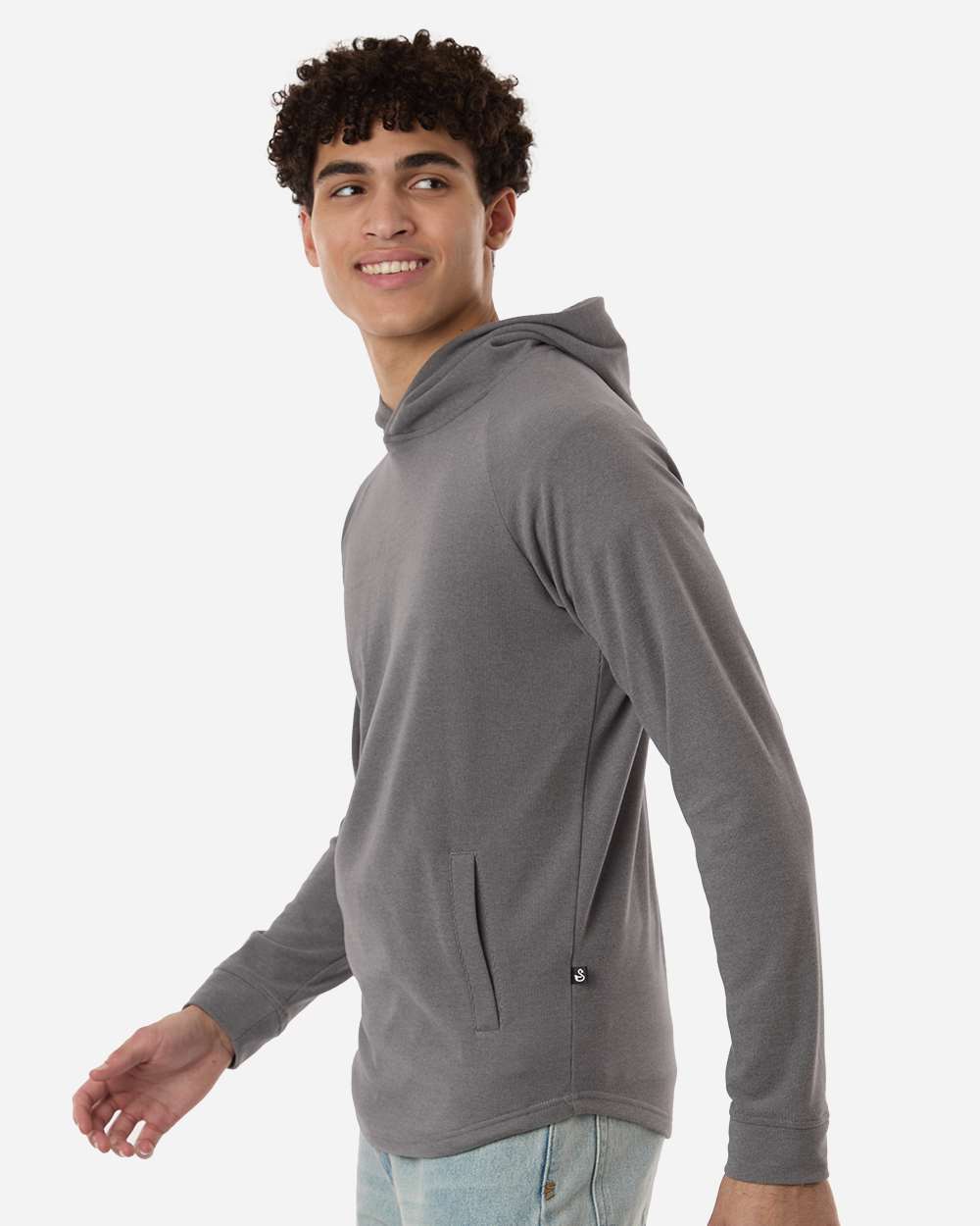 Grey/ Heather Men's Glasgow Hooded Sweatshirt - SWGH600