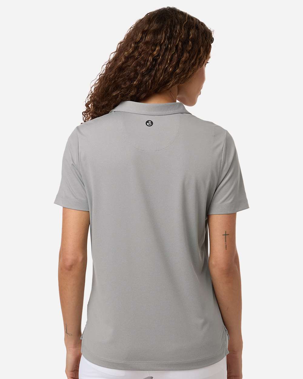 Grey Heather Women's Ella Polo - SW2001L plain