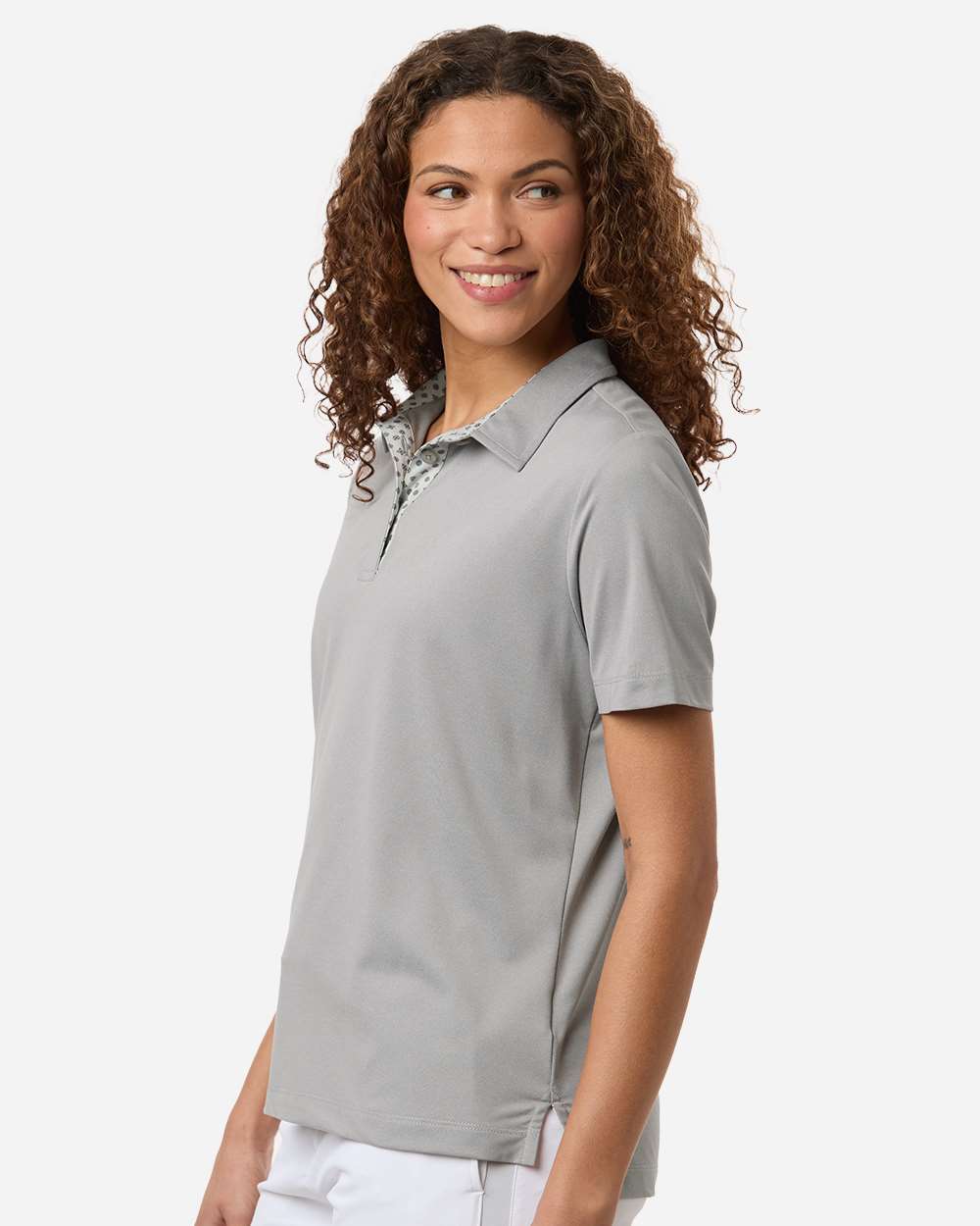 Grey Heather Women's Ella Polo - SW2001L