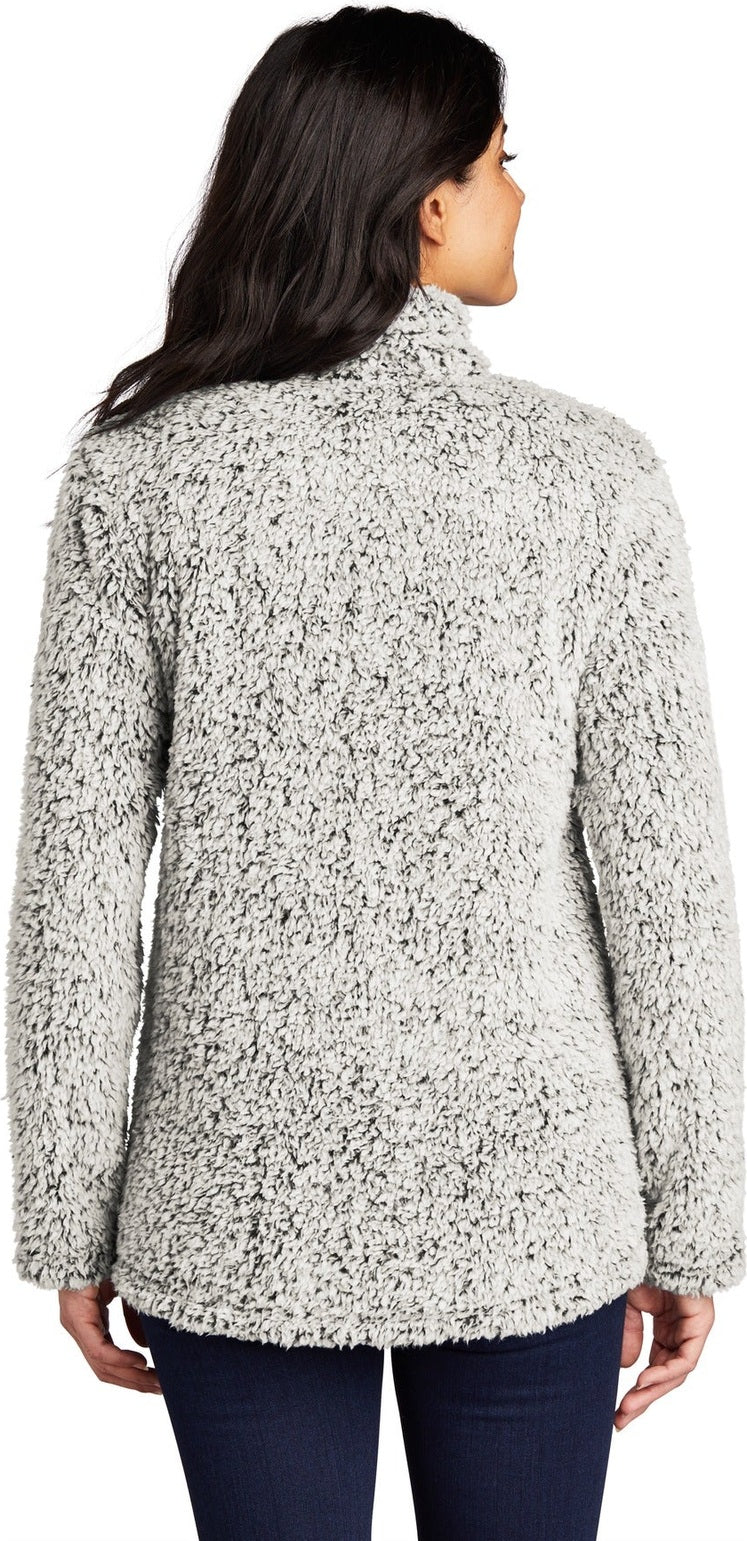 Grey Hthr Port Authority Women's Cozy 1/4-Zip Fleece L130