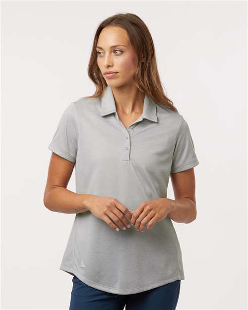 Grey One Heather Women's Space Dyed Polo - A592