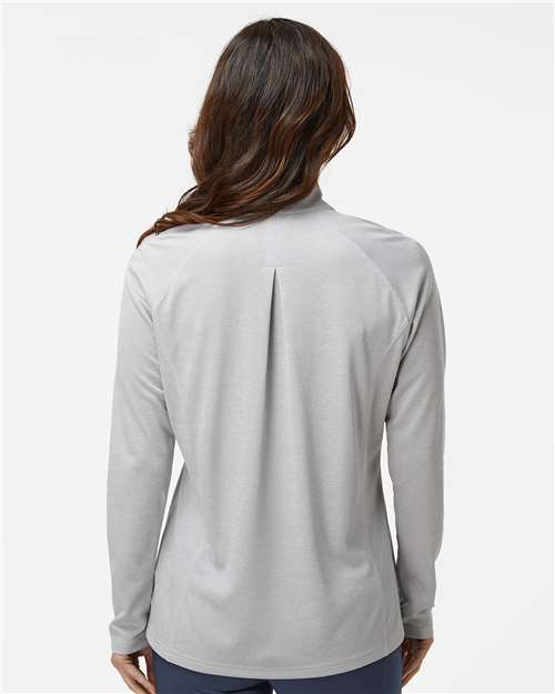 Grey One Heather Women&#39;s Space Dyed Quarter-Zip Pullover - A594