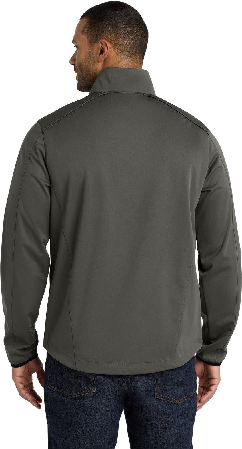 Grey Steel Port Authority Active 1/2-Zip Soft Shell Jacket. J716
