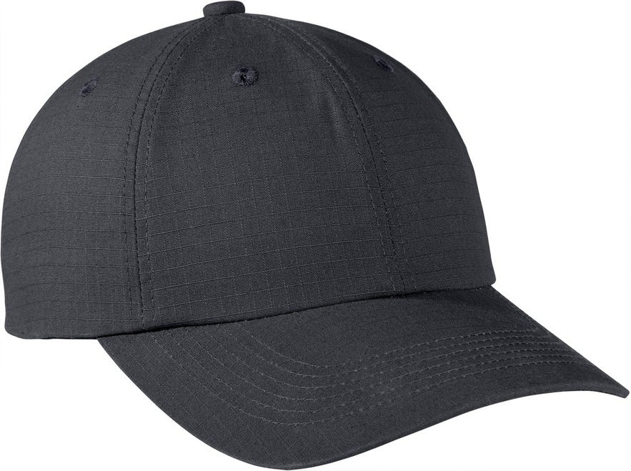 Grey Steel Port Authority Ripstop Cap C940