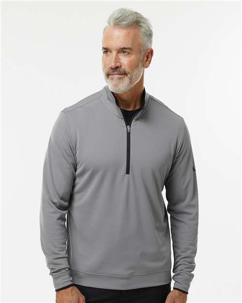 Grey Three/ Black Lightweight Quarter-Zip Pullover - A2002