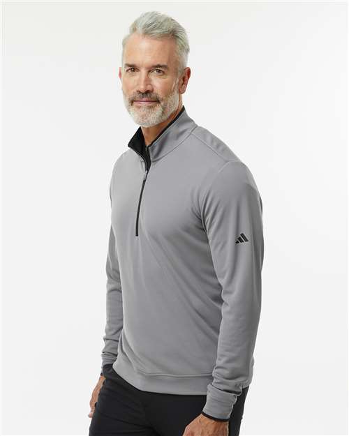 Grey Three/ Black Lightweight Quarter-Zip Pullover - A2002