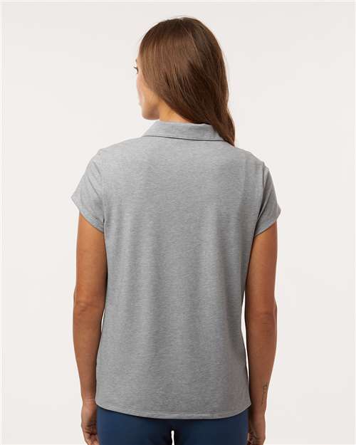 Grey Three Melange Women&#39;s Blend Polo - A690