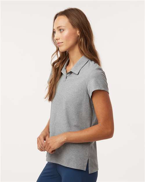 Grey Three Melange Women&#39;s Blend Polo - A690