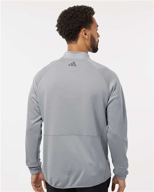 Grey Three Quarter-Zip Pullover - A587