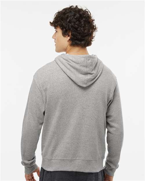 Grey Triblend Triblend Full-Zip Hooded Sweatshirt - 8872