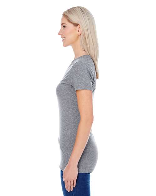 Grey Triblend Women's Tri-Blend Short-Sleeve T-Shirt - 202A