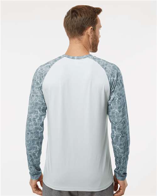 Grey Water Panama Colorblocked Long Sleeve T-Shirt - 231