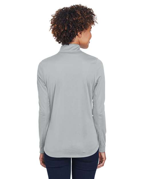 Grey Women's Cool & Dry Sport Quarter-Zip Pullover - 8230L
