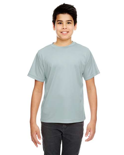 Grey Youth Cool &amp; Dry Sport Performance Interlock T-shirt - 8420Y
