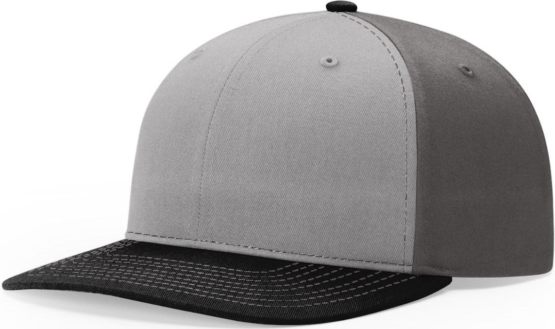 Grey/Charcoal/Black Solid Twill Trucker