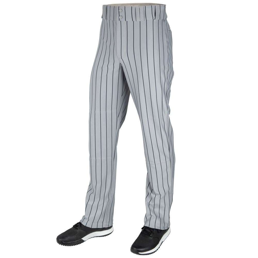 GREY,NAVY Triple Crown 2.0 Open Bottom Pinstripe Pant