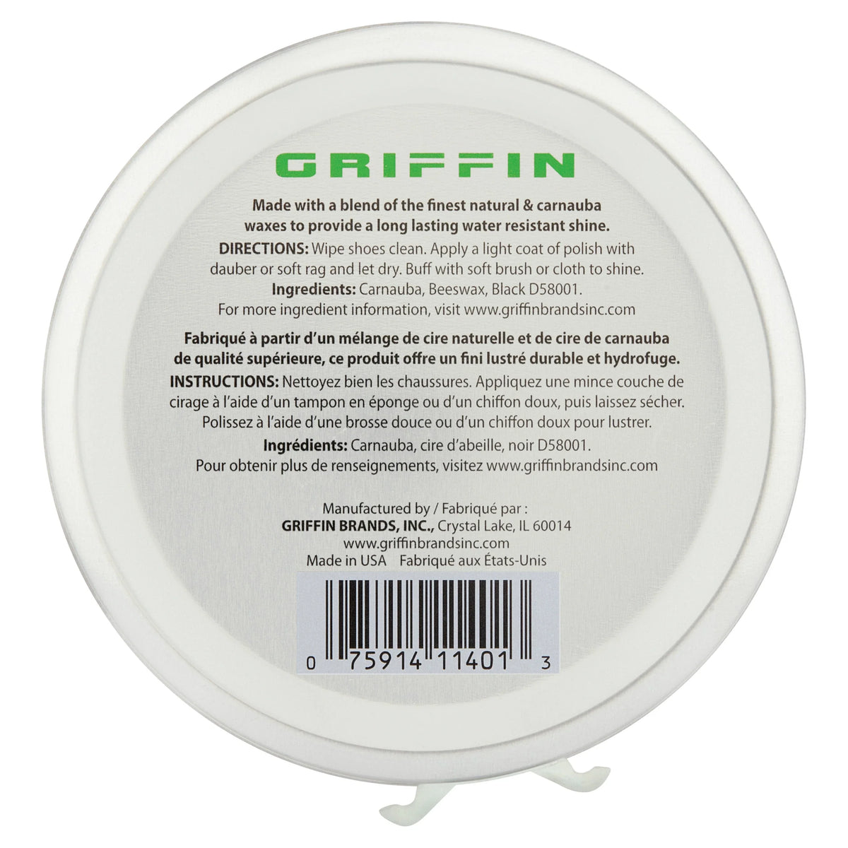 Griffin Shoe Polish – 3 Oz.