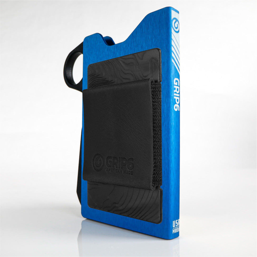 Grip6 Wallet Builder - Deep Blue $99 / Loop / Black Money Band $19.99
