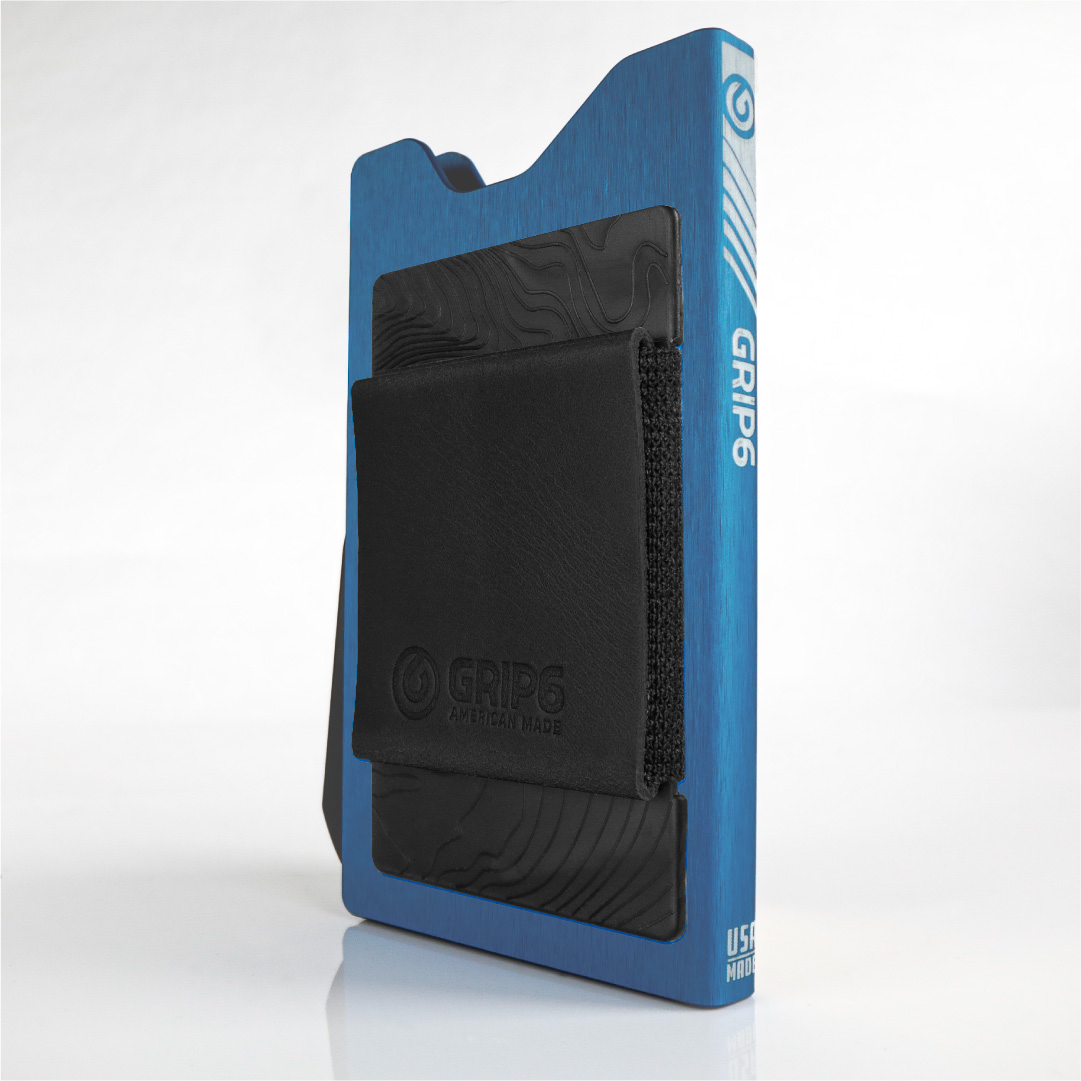 Grip6 Wallet Builder - Deep Blue $99 / no Loop / Black Money Band $19.99