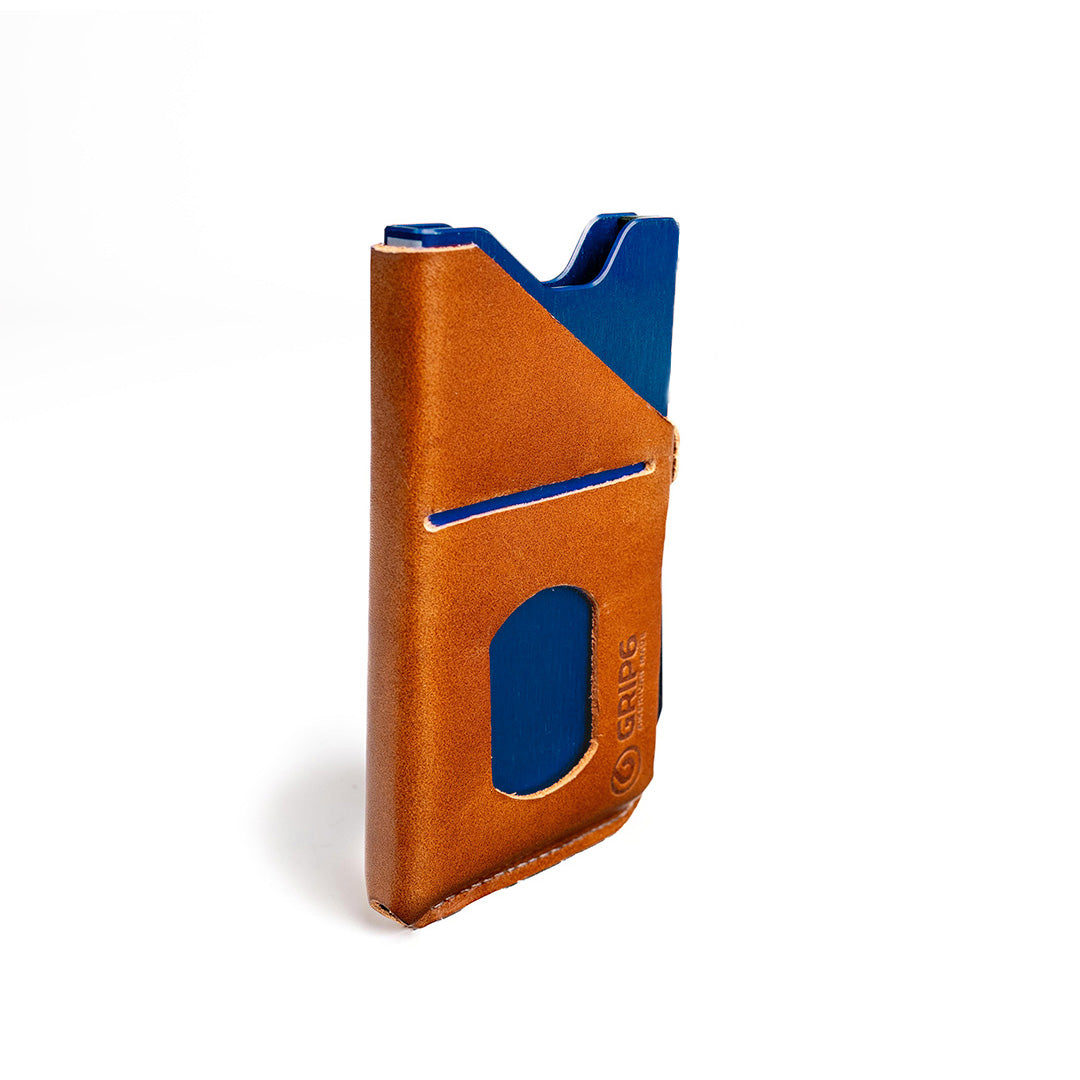 Grip6 Wallet Builder - Deep Blue $99 / no Loop / Brown Leather $29.99