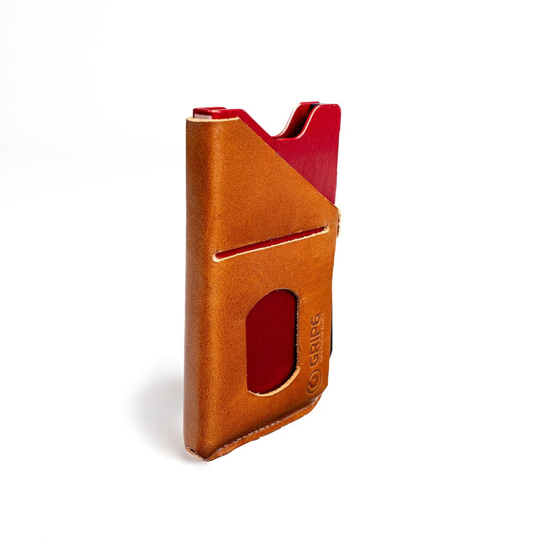 Grip6 Wallet Builder - Ember $99 / no Loop / Brown Leather $29.99