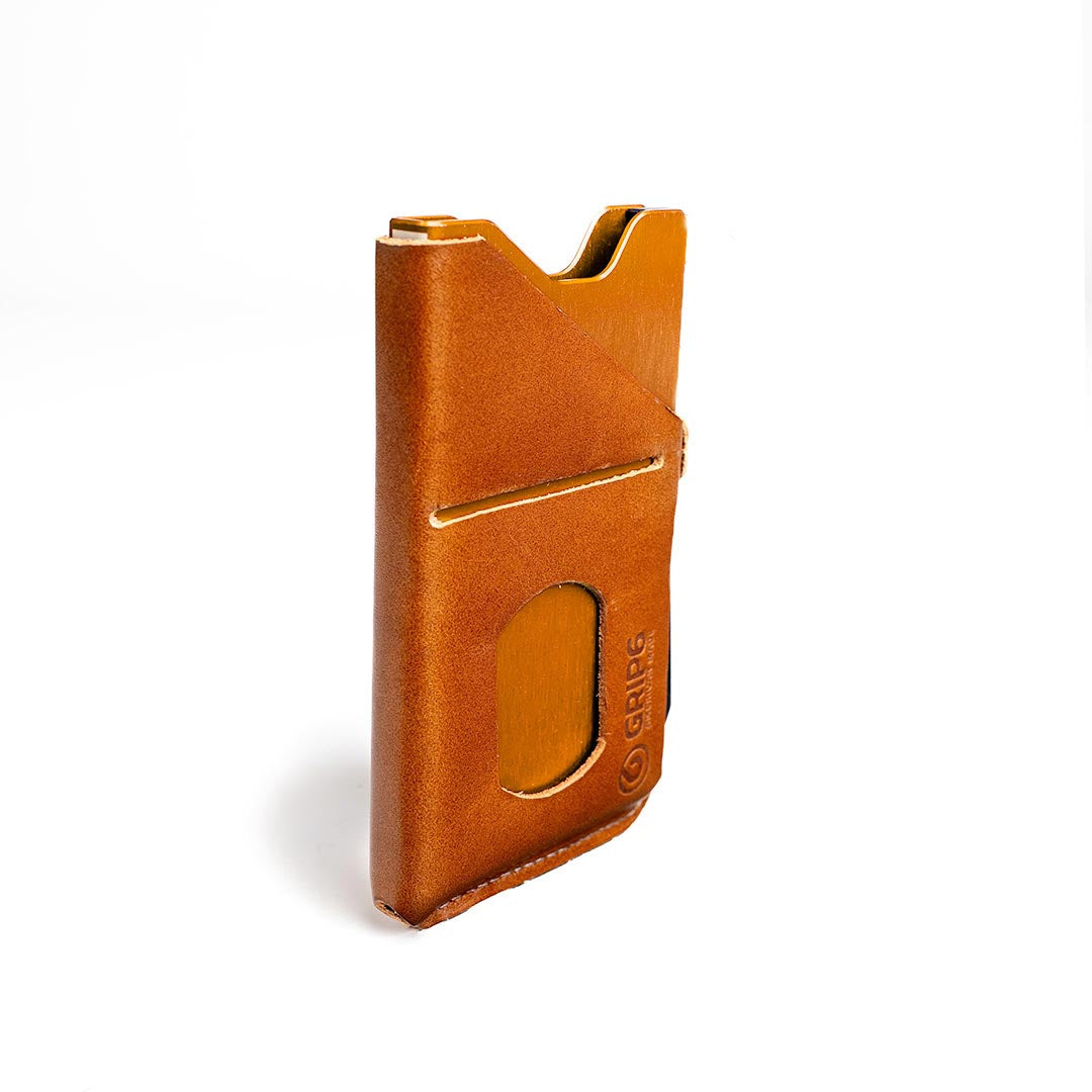 Grip6 Wallet Builder - Foxtail $99 / no Loop / Brown Leather $29.99