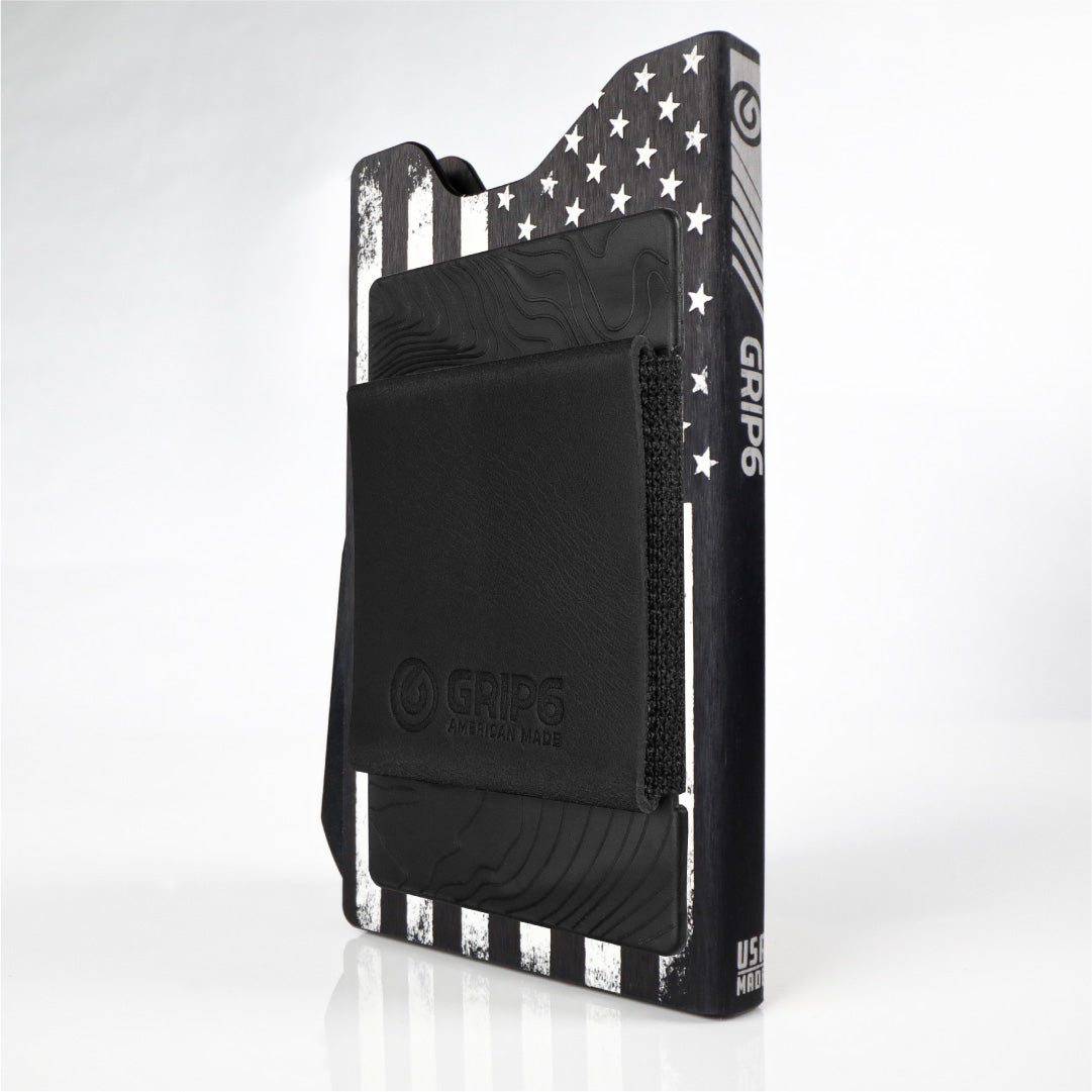 Grip6 Wallet Builder - Usa Black Flag $119 / no Loop / Money Band $19.99