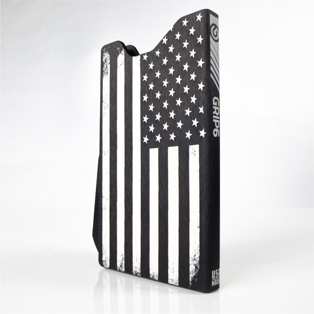 Grip6 Wallet Builder - Usa Black Flag $119 / no Loop / None
