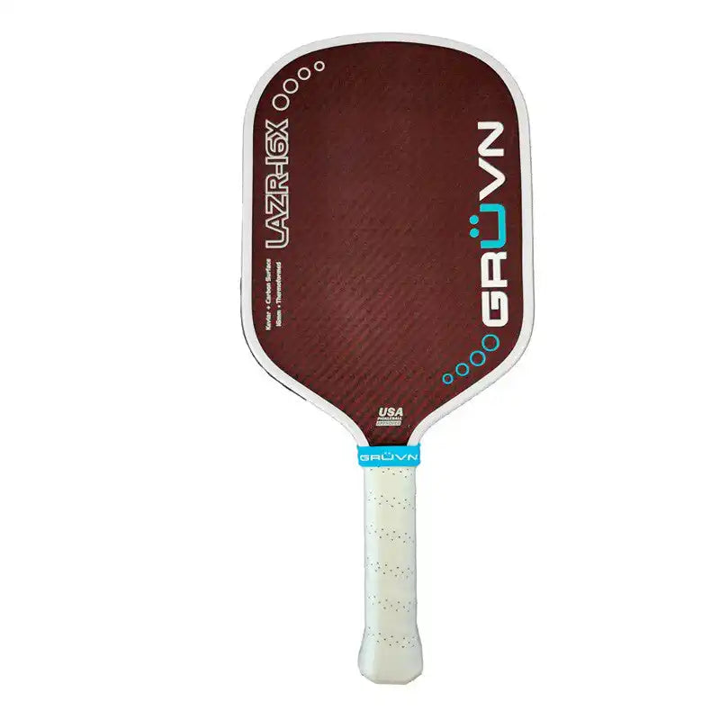 Gruvn Lazr-16x Pickleball Paddle - Dark Red