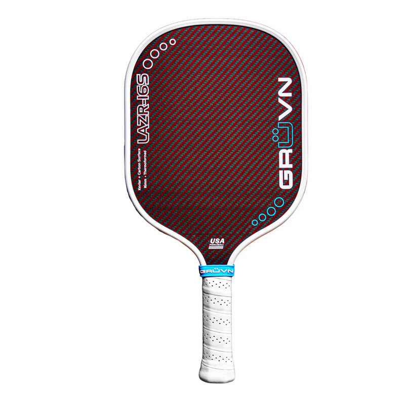 GRUVN LAZR-16S Pickleball Paddle - Dark Red - HIT a Double