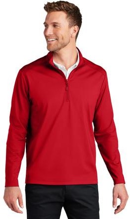 GryStlHthr Port Authority C-FREE Double Knit 1/4-Zip K880