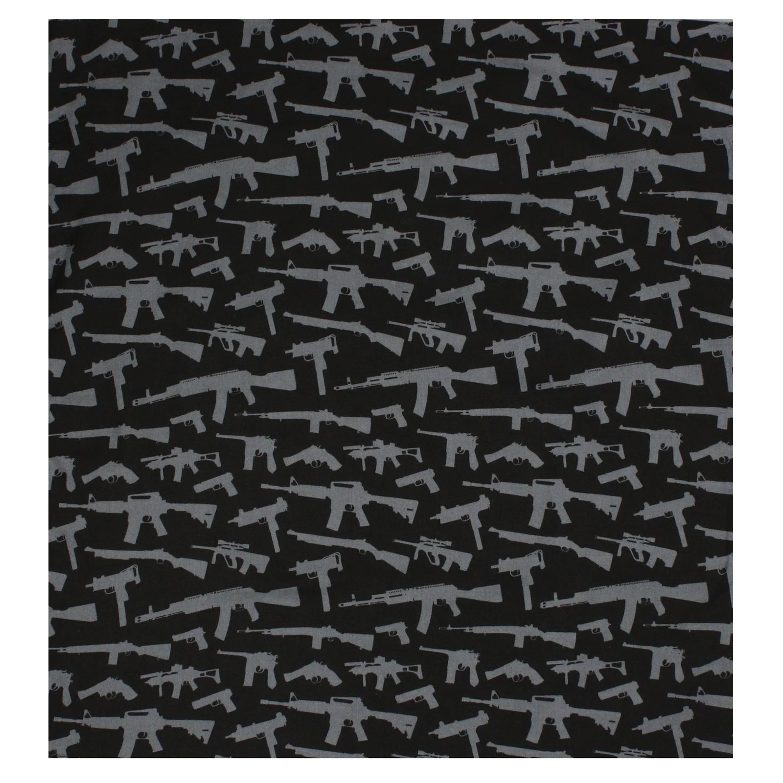 Gun Pattern Bandana - Black