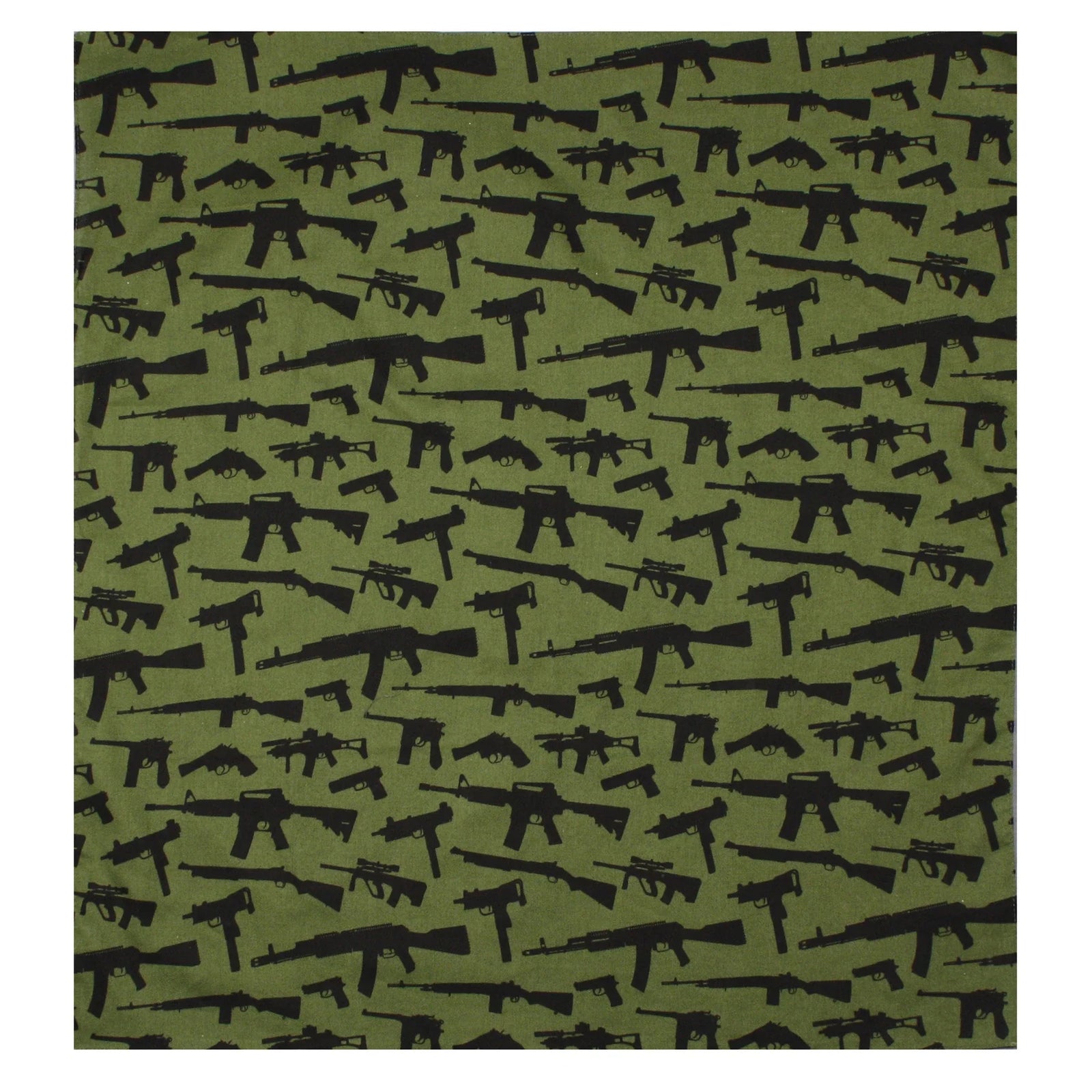 Gun Pattern Bandana - Black